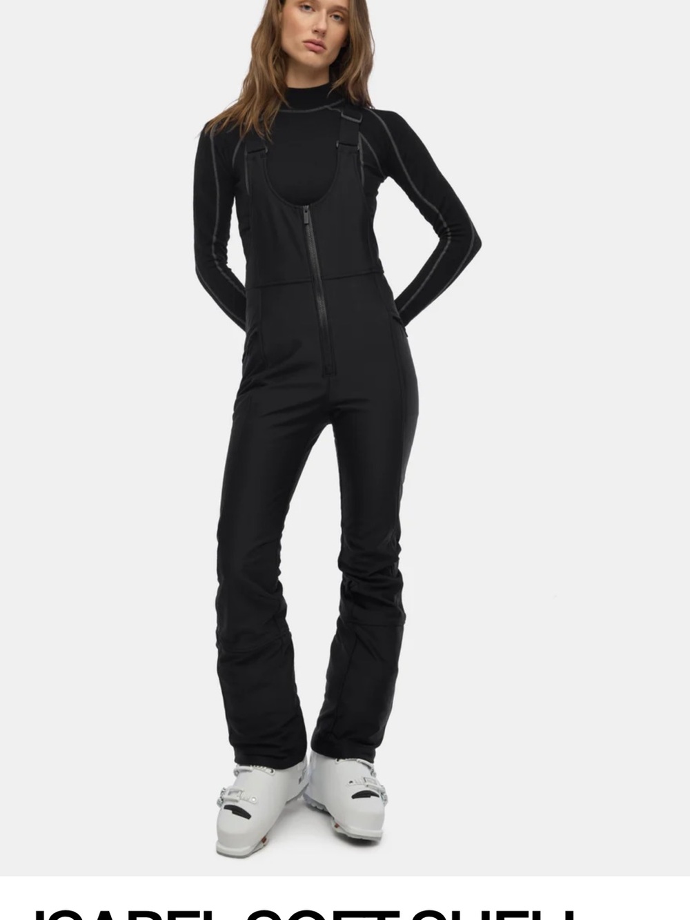 Women's Black Ski Bib - Unbranded